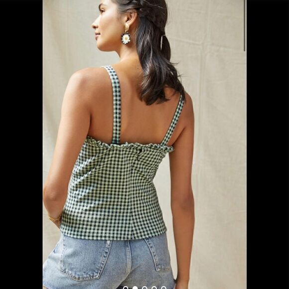 Anthropologie Eva Franco Gingham Sweetheart Tank - Picture 3 of 5